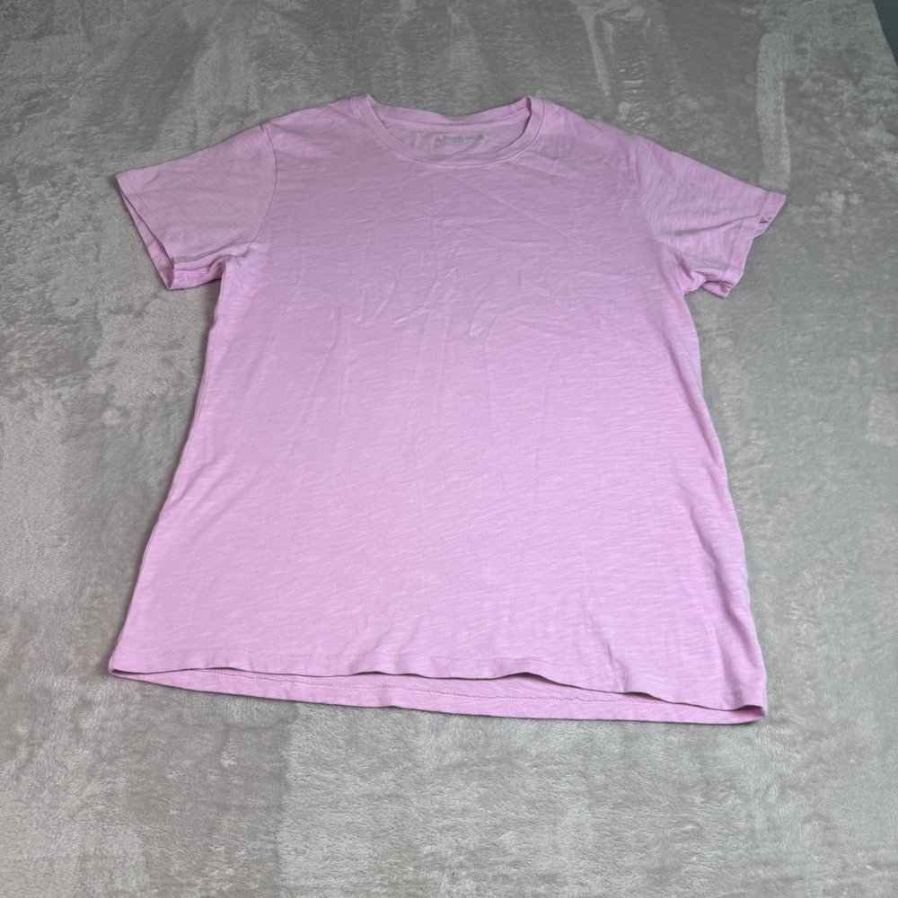 NWOT American Giant Women Crewneck Short Sleeve Slub T-Shirt XL Pink USA Made